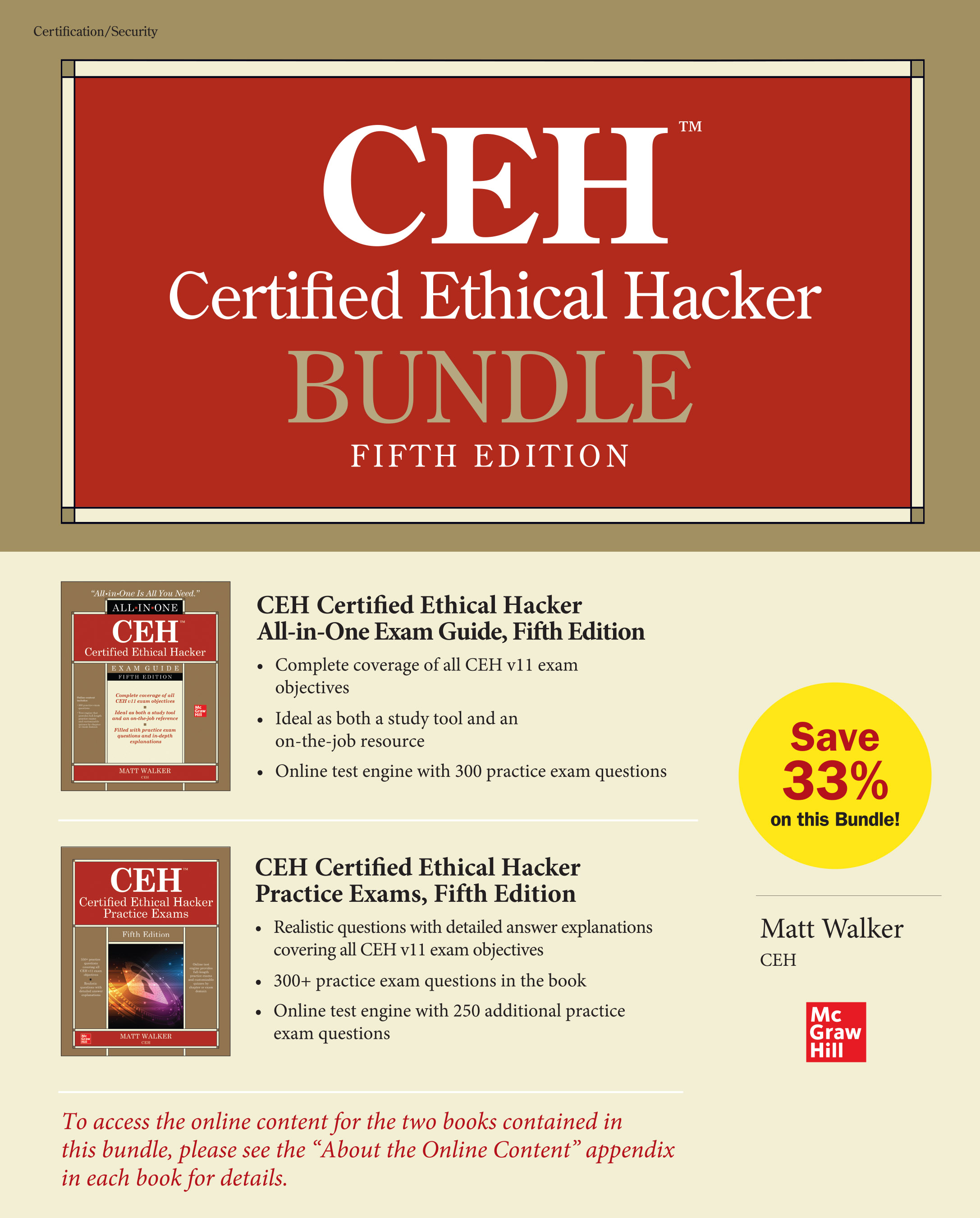 plasticitet afvisning eksplicit CEH Certified Ethical Hacker Bundle,... by: Matt Walker - 9781264274772 |  RedShelf