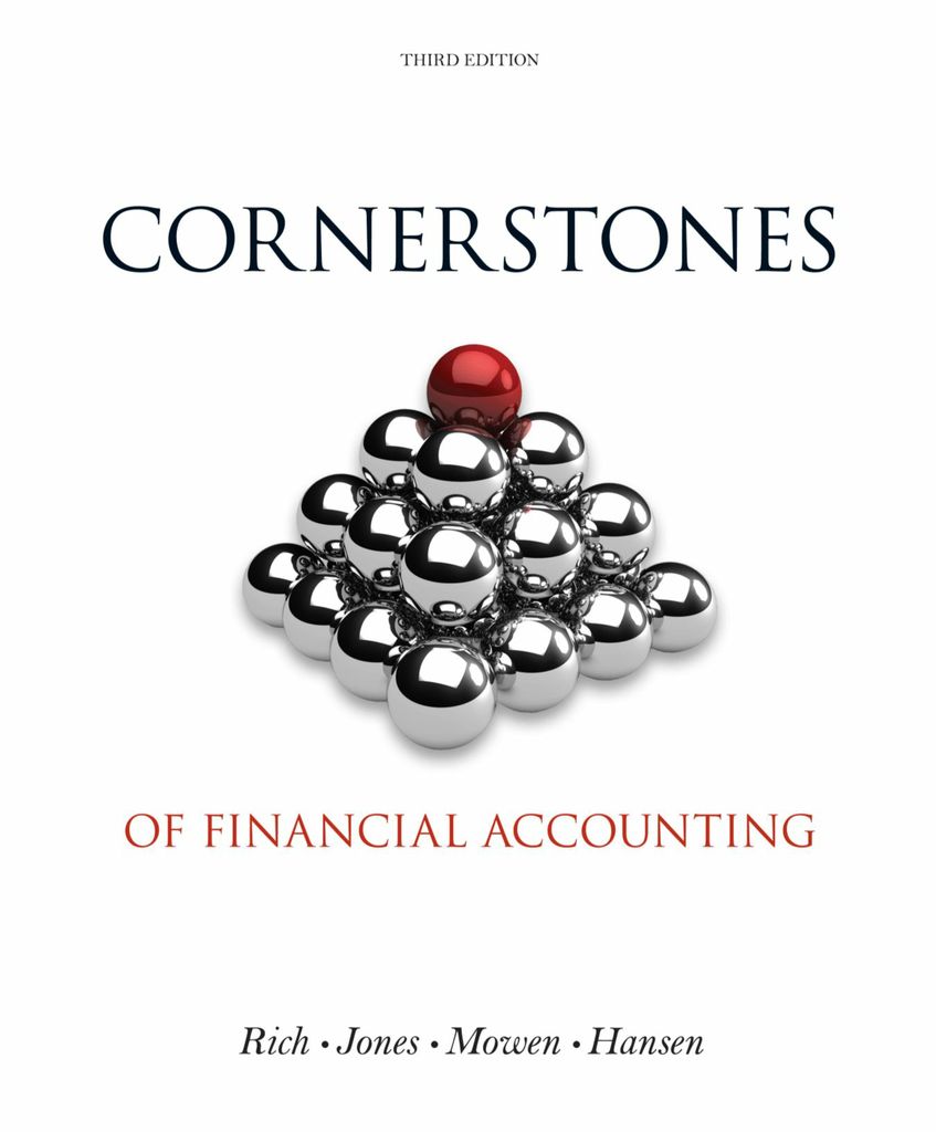 Cornerstones of Financial Accounting