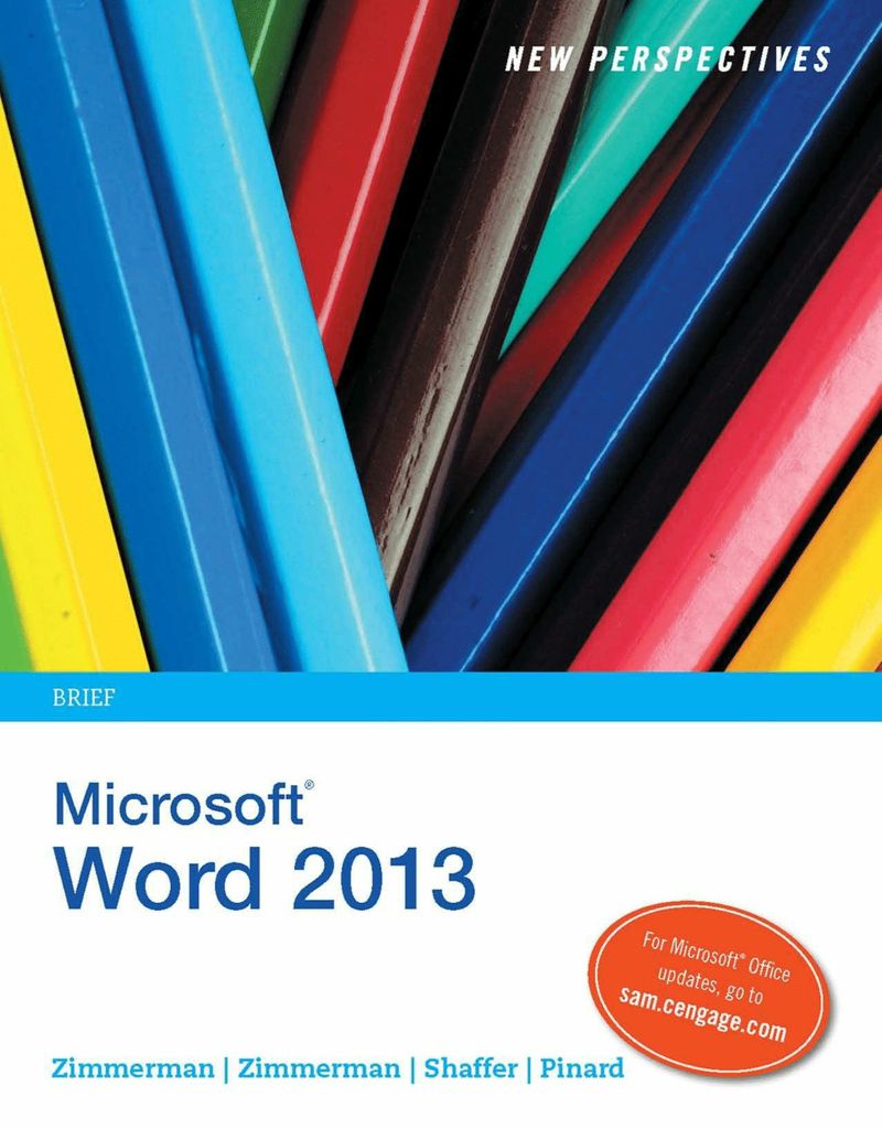 New Perspectives on Microsoft Word 2013, Brief