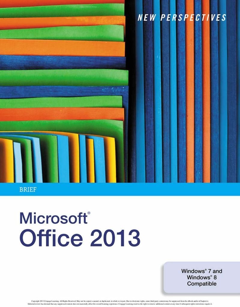 New Perspectives on Microsoft Office 2013: Brief
