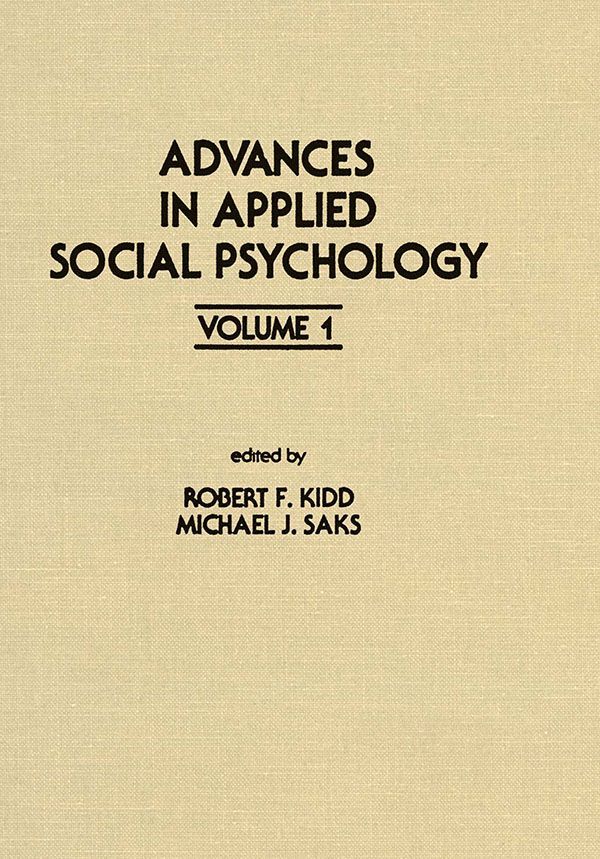 Cover image for Advances in Applied Social Psychology