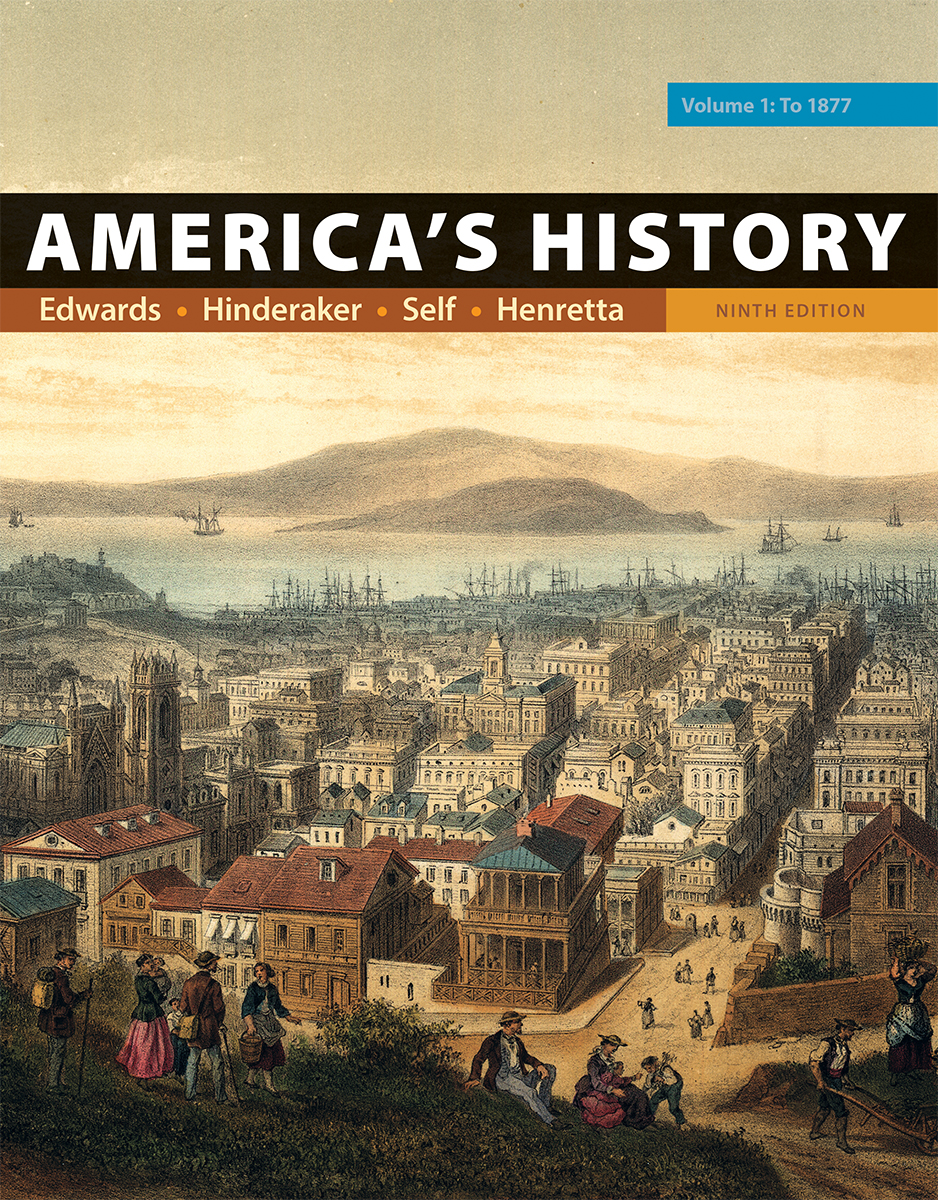 Americas History Volume 1 9th Edition By Rebecca Edwards