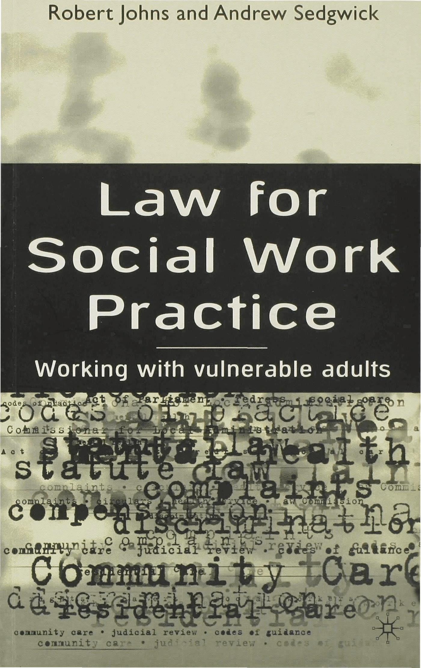 Cover image for Law for Social Work Practice