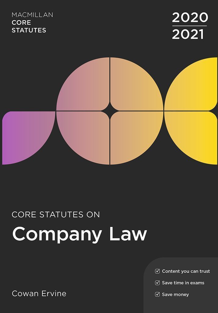 Cover image for Core Statutes on Company Law 2020-21
