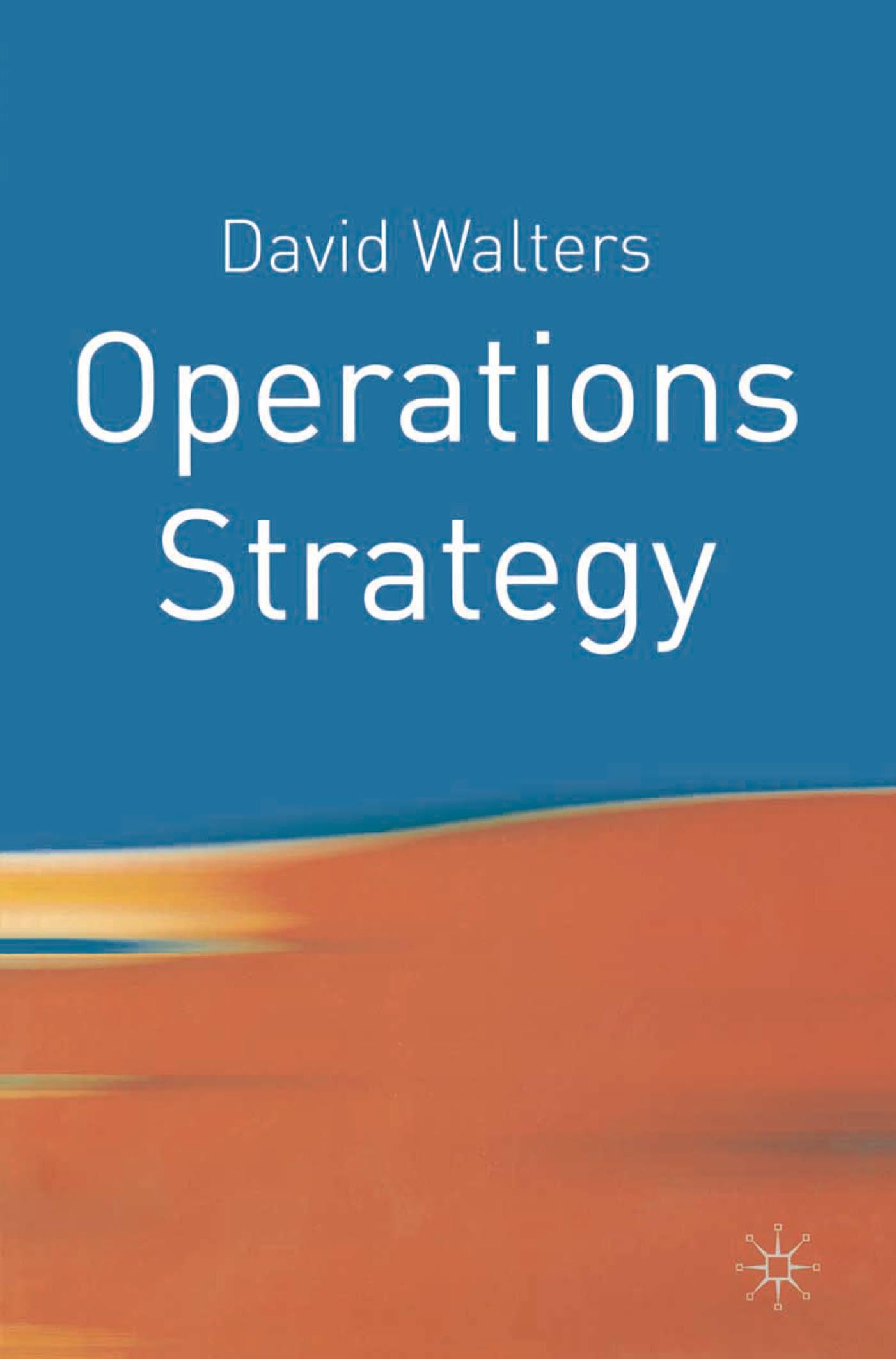 Cover image for Operations Strategy