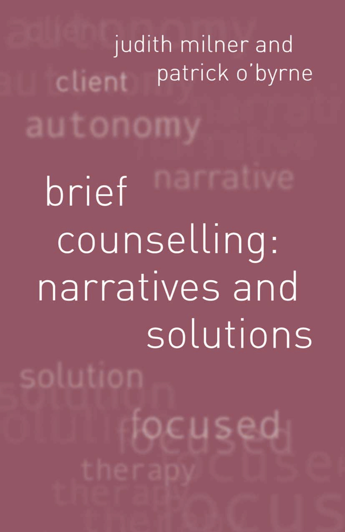 Cover image for Brief Counselling:Narratives and Solutions