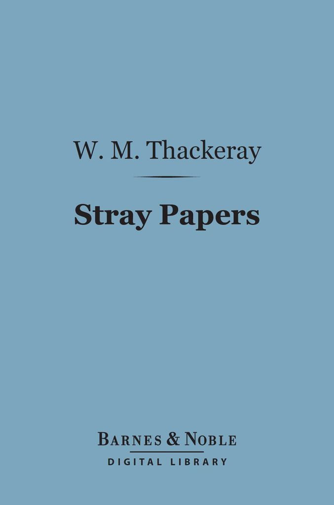 Cover image for Stray Papers (Barnes & Noble Digital Library)