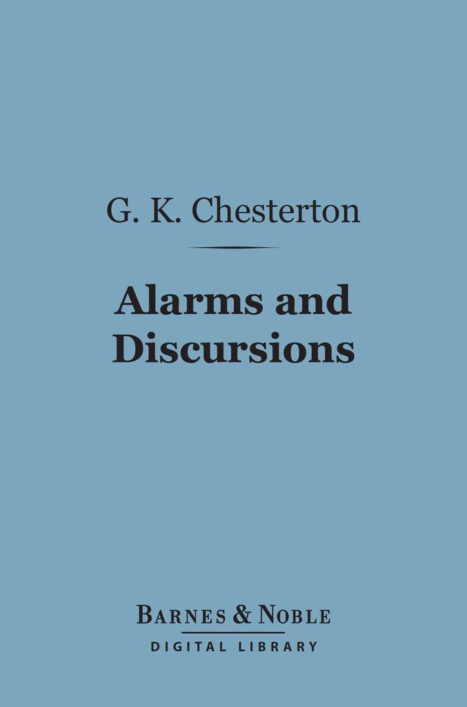 Cover image for Alarms and Discursions (Barnes & Noble Digital Library)