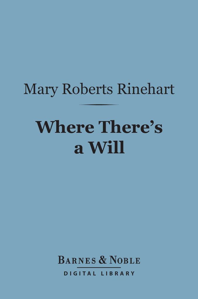 Cover image for Where There's a Will (Barnes & Noble Digital Library)