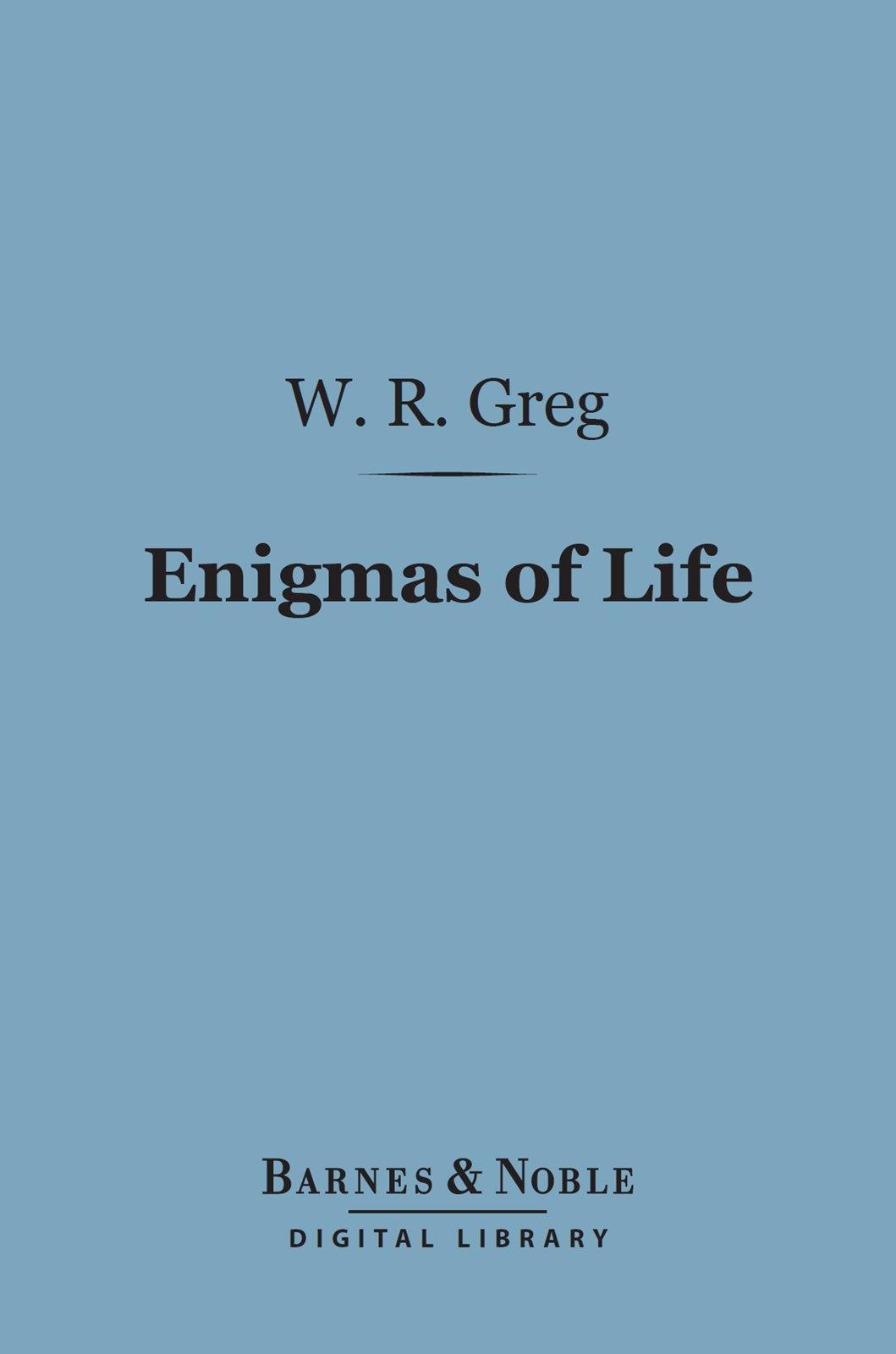 Cover image for Enigmas of Life (Barnes & Noble Digital Library)