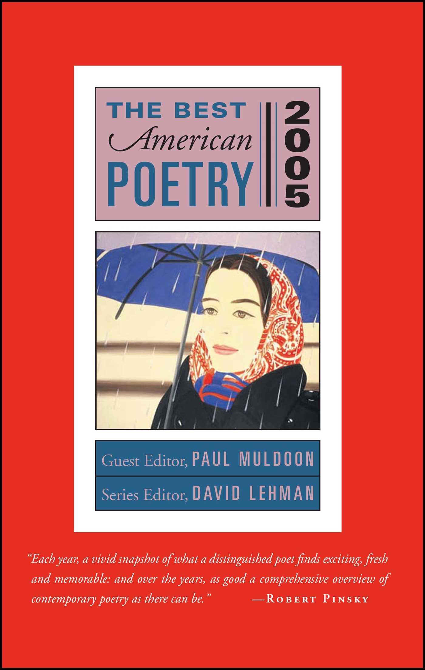 Cover image for The Best American Poetry 2005