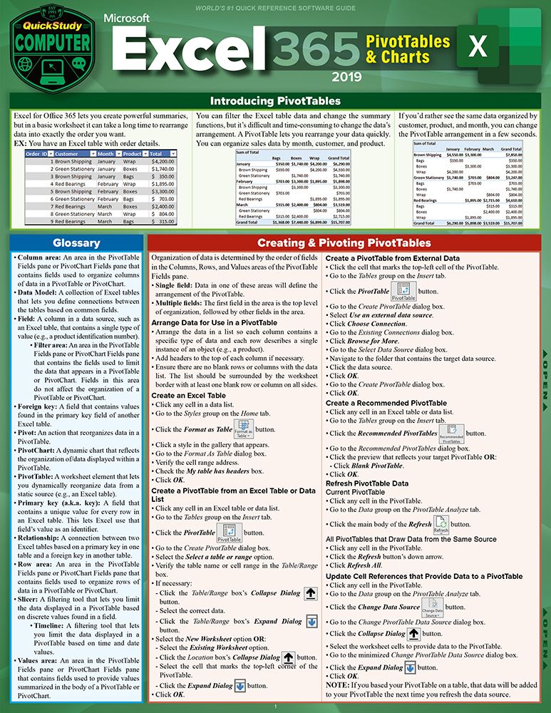 Cover image for Excel 365 - Pivot Tables & Charts