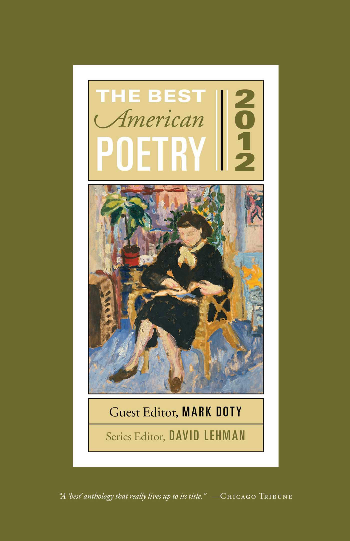 Cover image for The Best American Poetry 2012