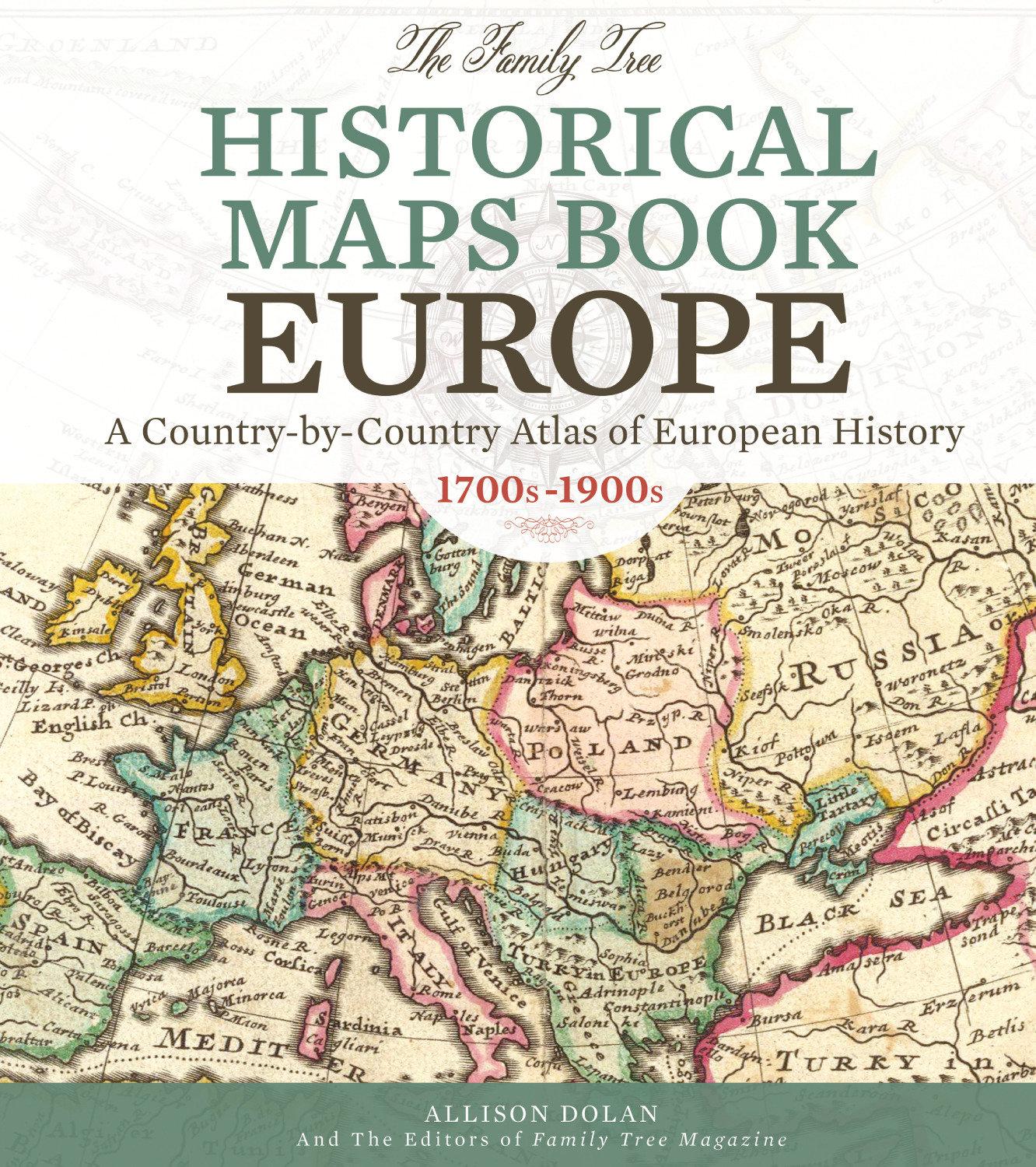 Cover image for The Family Tree Historical Maps Book - Europe