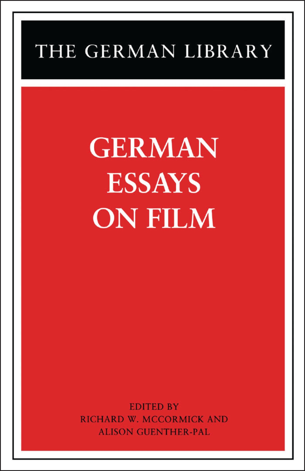Cover image for German Essays on Film