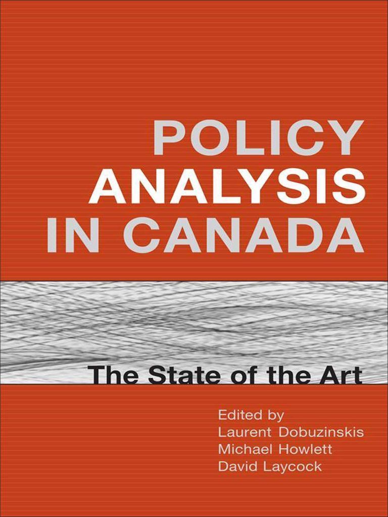 Cover image for Policy Analysis in Canada