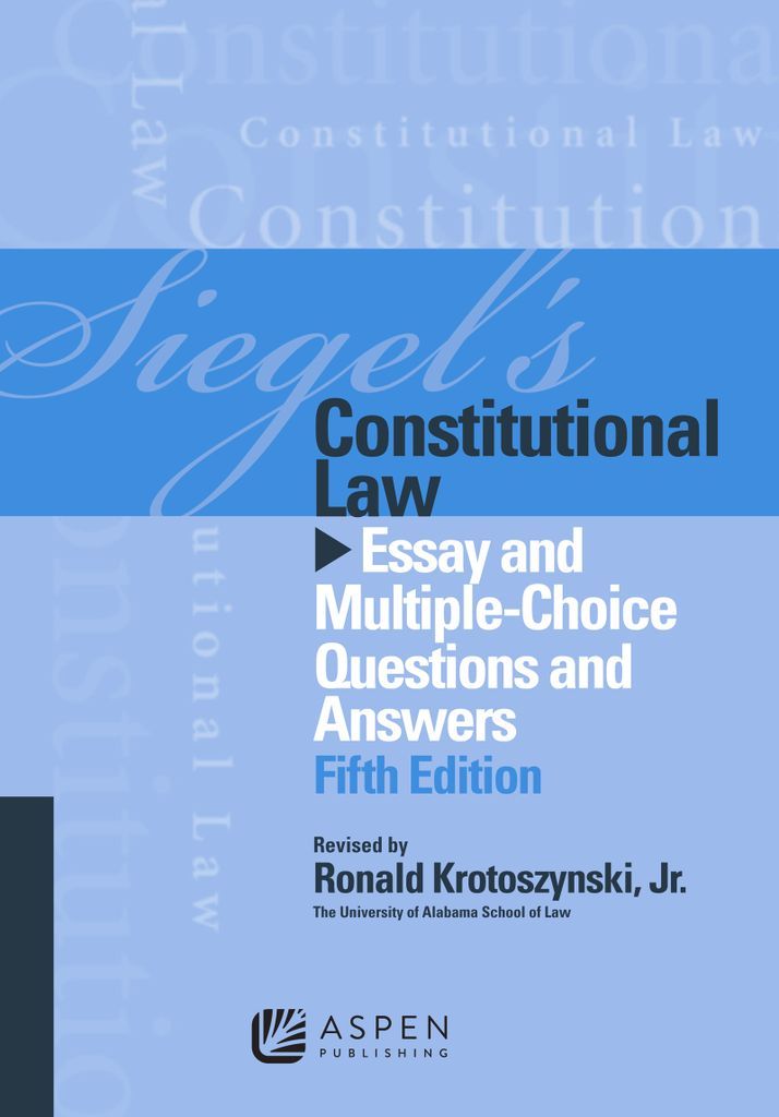Cover image for Siegel's Constitutional Law