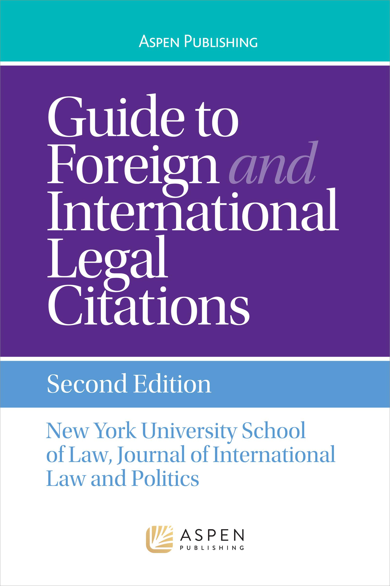 Cover image for Guide to Foreign and International Legal Citation