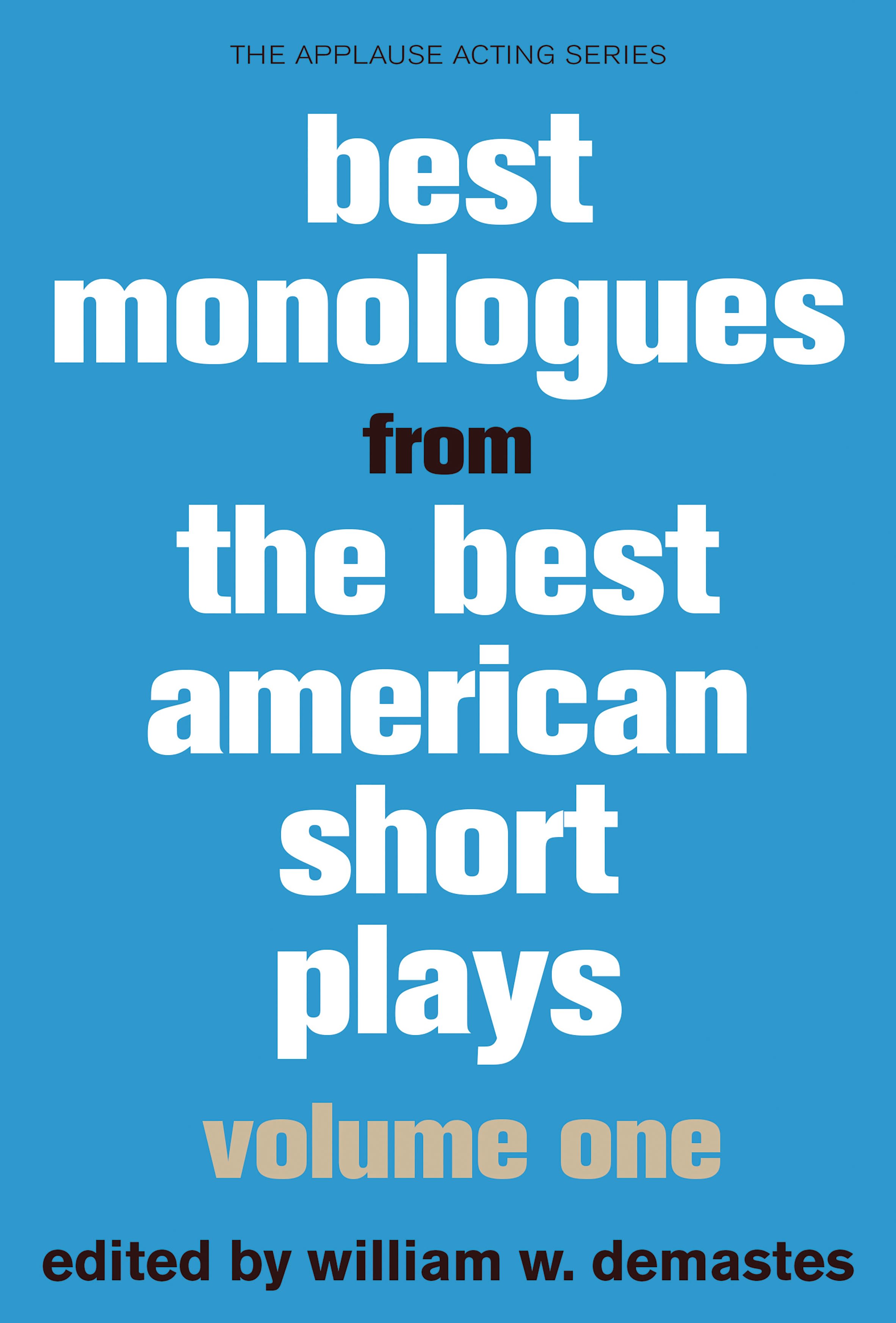 Cover image for Best Monologues from Best American Short Plays