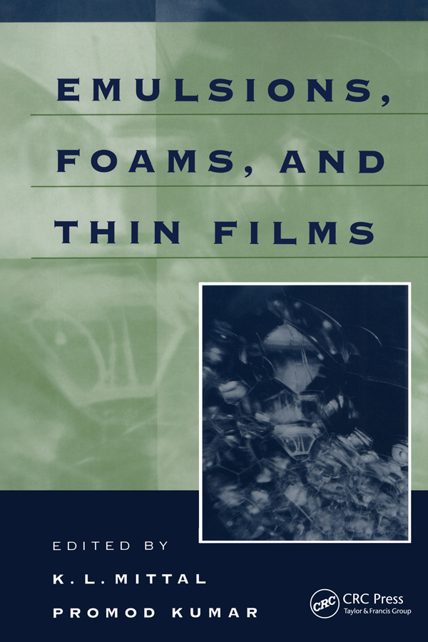 Cover image for Emulsions, Foams, and Thin Films