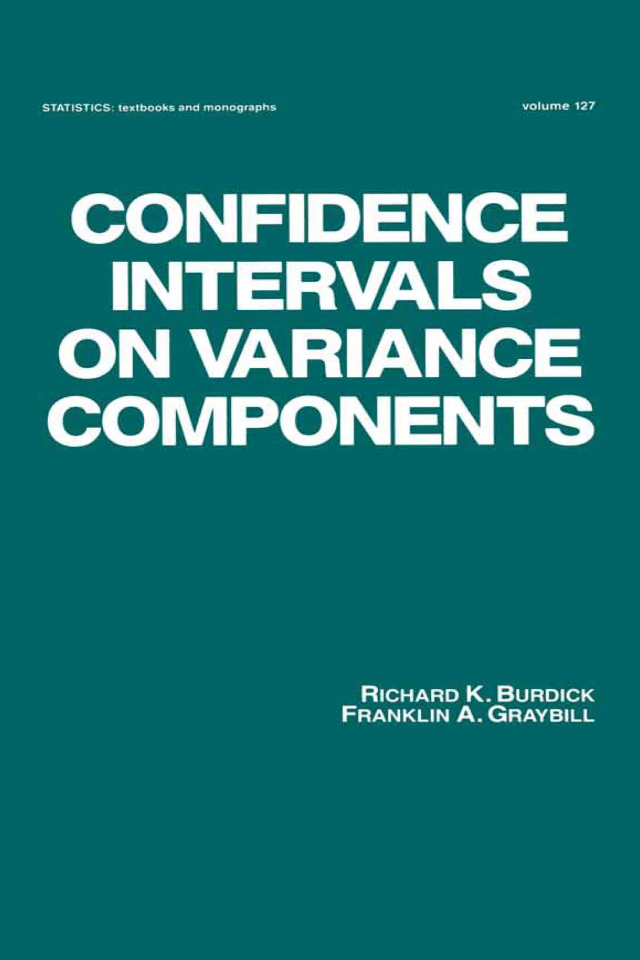 Cover image for Confidence Intervals on Variance Components