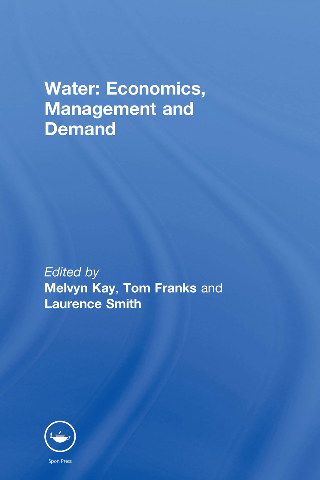 Cover image for Water: Economics, Management and Demand