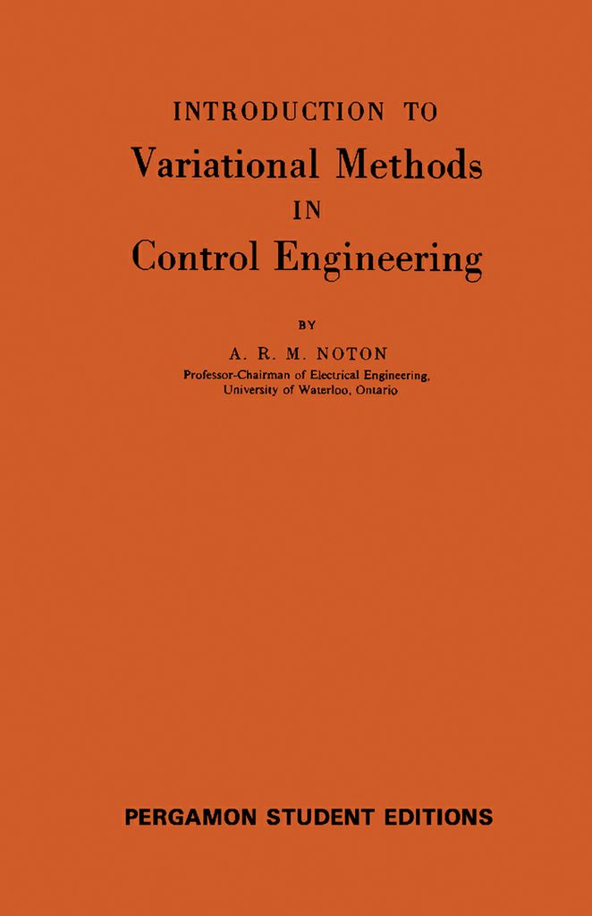Cover image for Introduction to Variational Methods in Control Engineering
