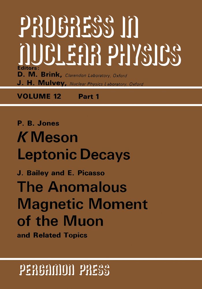 Cover image for K Meson Leptonic Decays