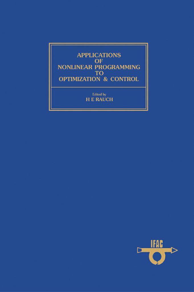 Cover image for Applications of Nonlinear Programming to Optimization and Control