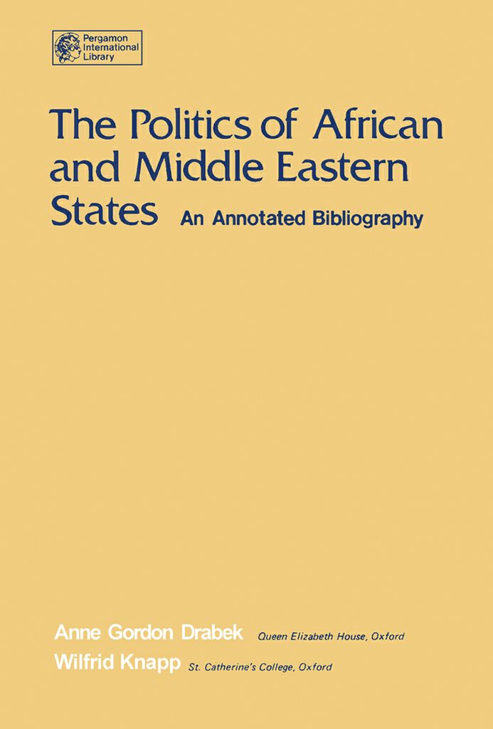 Cover image for The Politics of African and Middle Eastern States