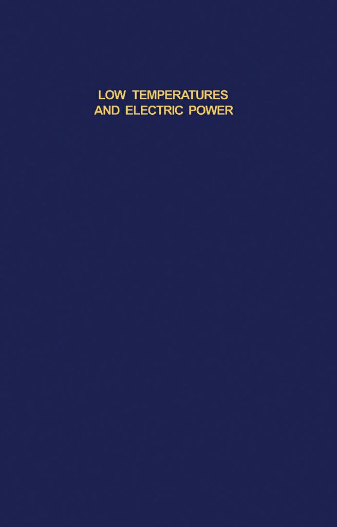Cover image for Low Temperatures and Electric Power