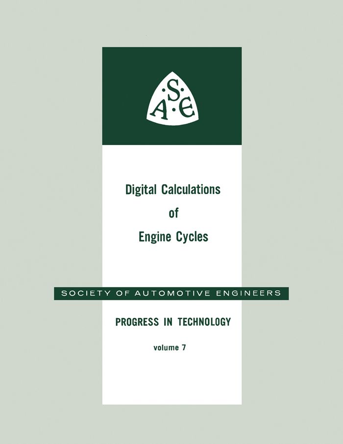 Cover image for Digital Calculations of Engine Cycles