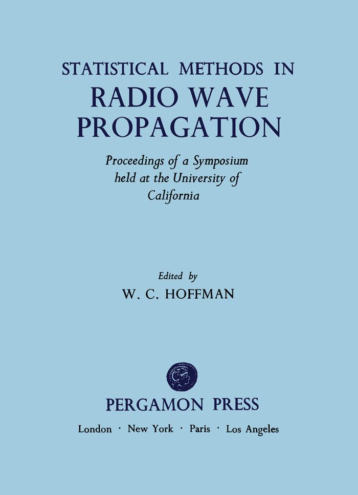 Cover image for Statistical Methods in Radio Wave Propagation