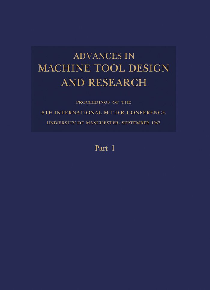 Cover image for Advances in Machine Tool Design and Research 1967