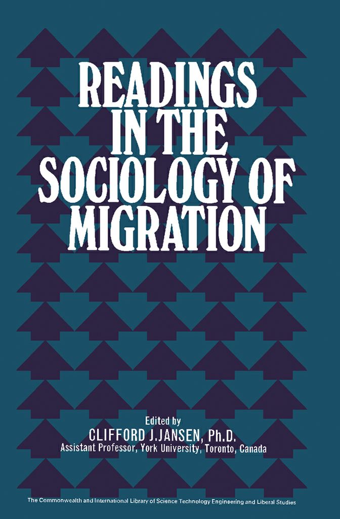 Cover image for Readings in the Sociology of Migration