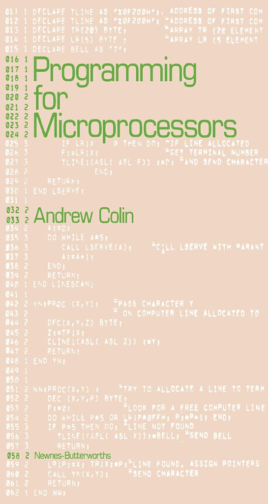 Cover image for Programming for Microprocessors