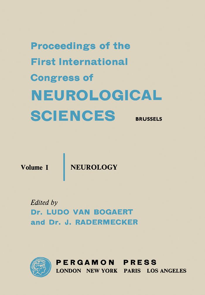 Cover image for Sixth International Congress of Neurology