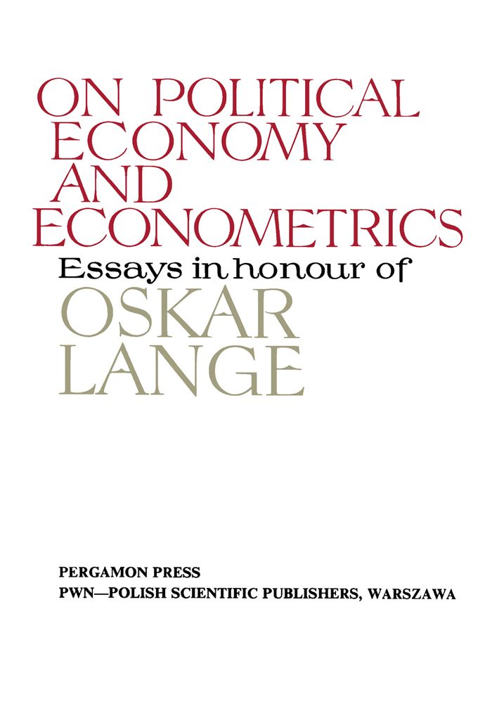 Cover image for On Political Economy and Econometrics