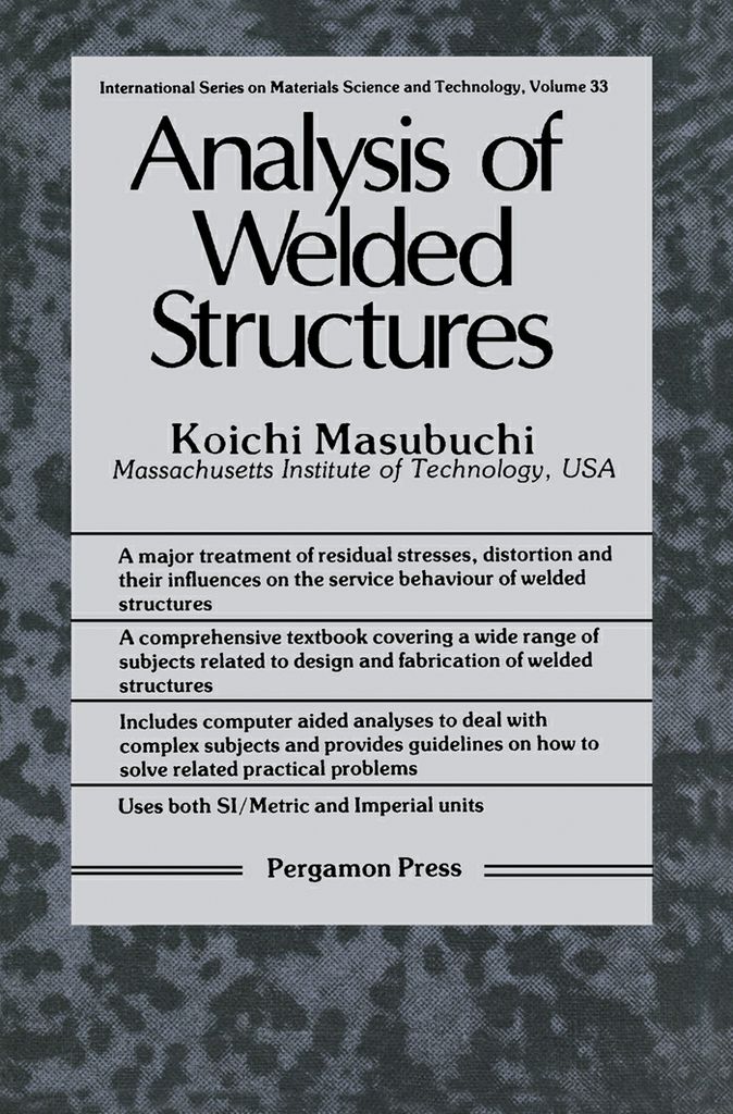 Cover image for Analysis of Welded Structures