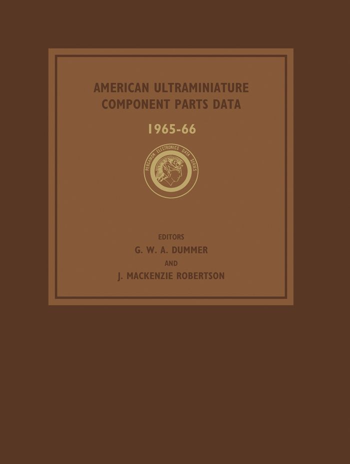 Cover image for American Ultraminiature Component Parts Data 1965-66