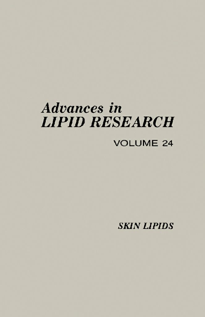 Cover image for Advances in Lipid Research