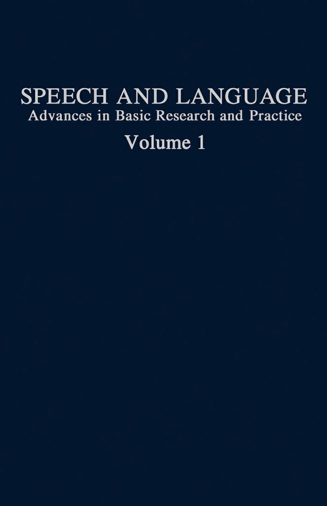 Cover image for Speech and Language