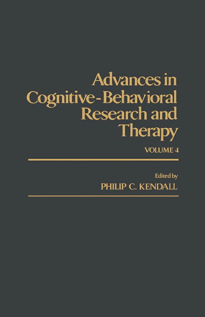 Cover image for Advances in CognitiveBehavioral Research and Therapy