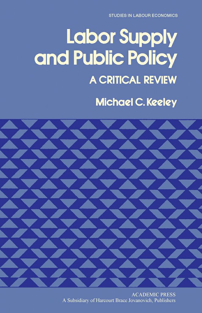 Cover image for Labor Supply and Public Policy