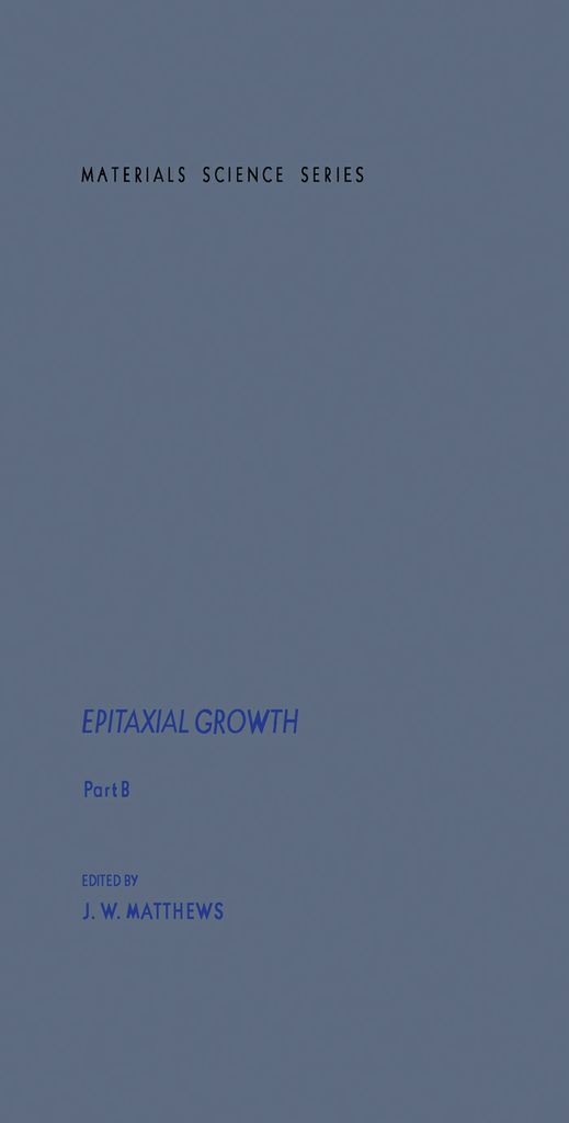 Cover image for Epitaxial Growth