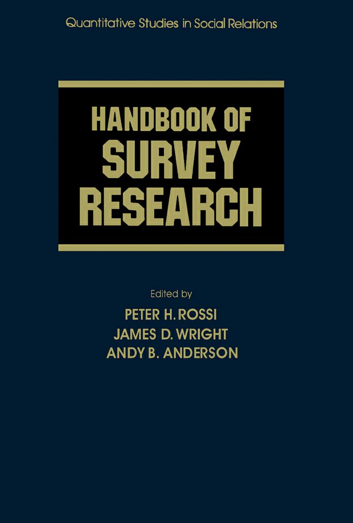 Cover image for Handbook of Survey Research