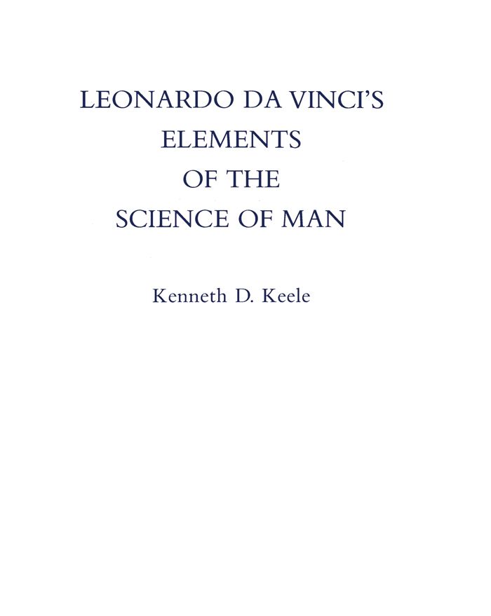 Cover image for Leonardo Da Vinci's Elements of the Science of Man