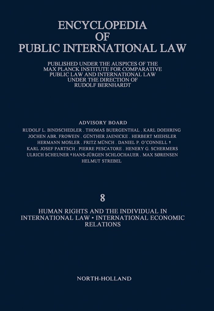 Cover image for Enclyclopedia of Public International Law