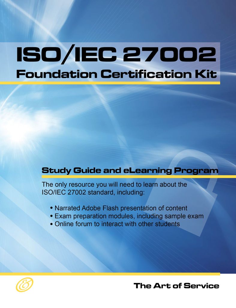 ISO/IEC 27002 Foundation Complete Certification Kit - Study Guide Book and Online Course