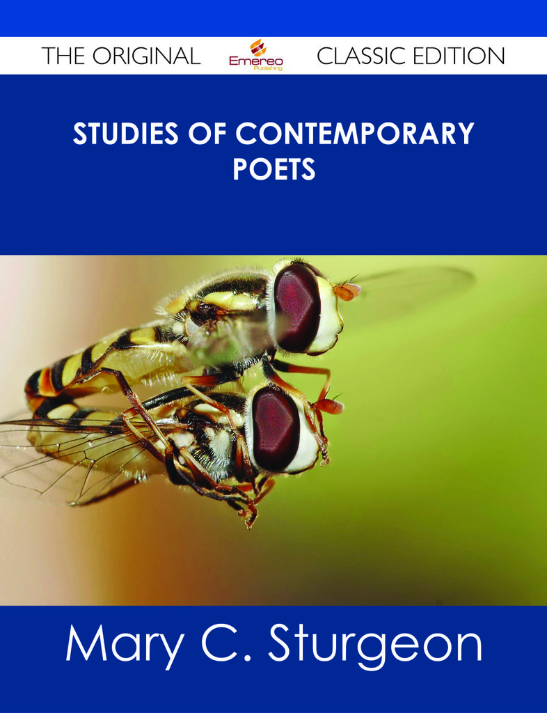 Studies of Contemporary Poets - The Original Classic Edition